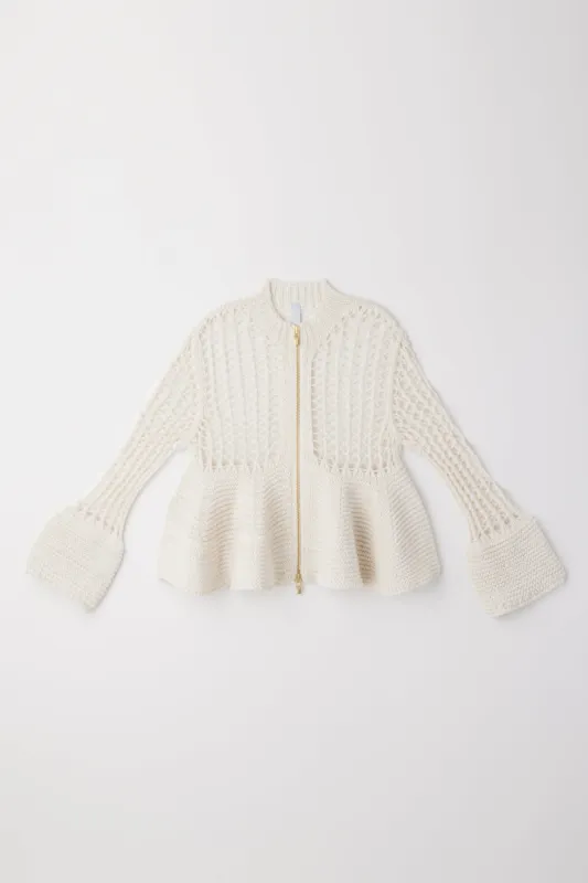 【VOL.10 1st delivery】POTTERY LOW GAUGE GLITTER ZIP CARDIGAN sold by CFCL Womens