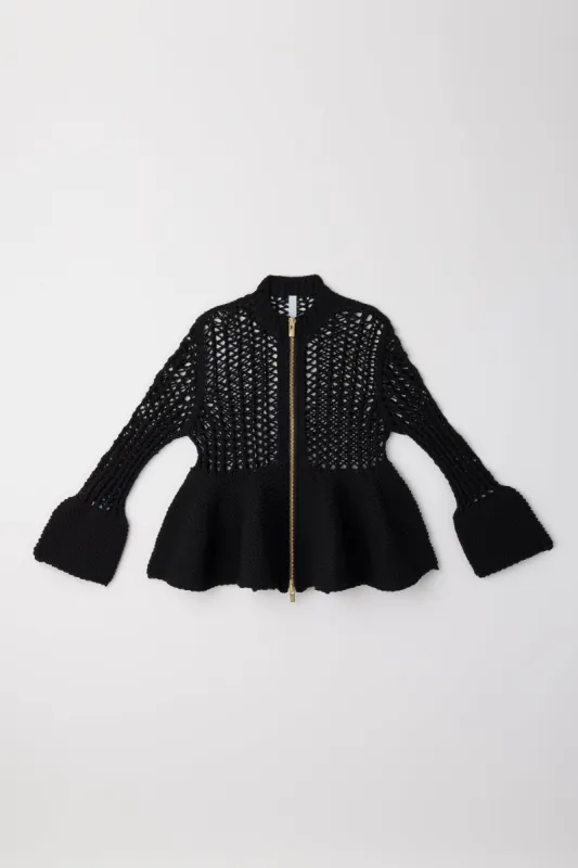 POTTERY LOW GAUGE ZIP CARDIGAN made by CFCL Womens