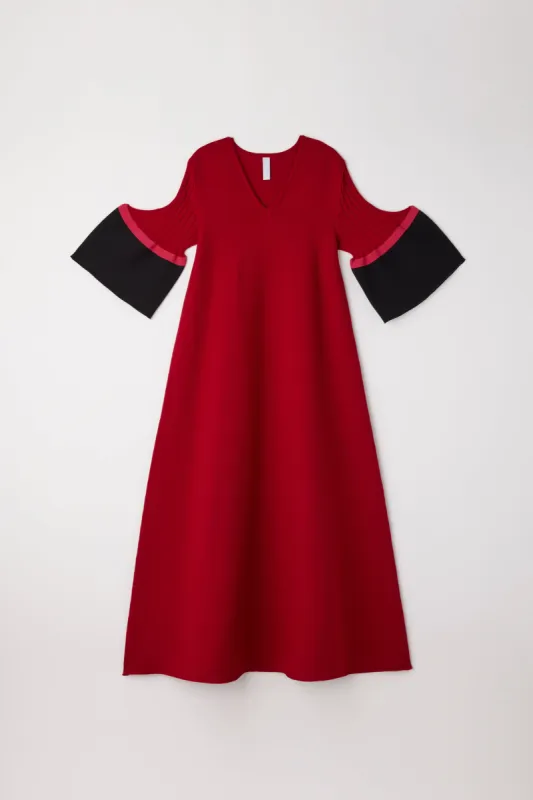 POTTERY SHORT BELL SLEEVE FLARE DRESS made by CFCL Womens