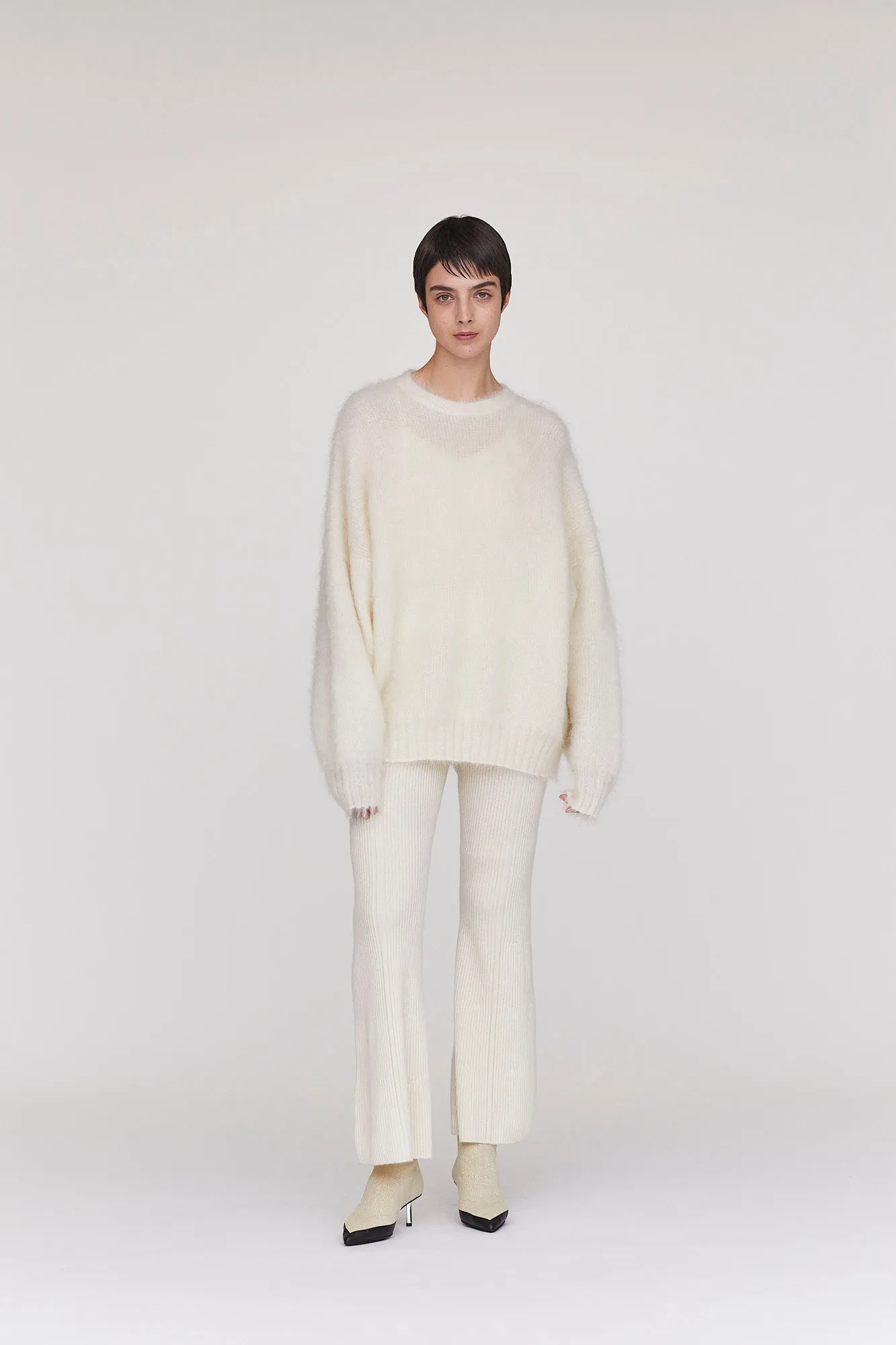 CASHMERE TIGHT FLARE PANTS sold by CFCL Womens product image thumbnail 5