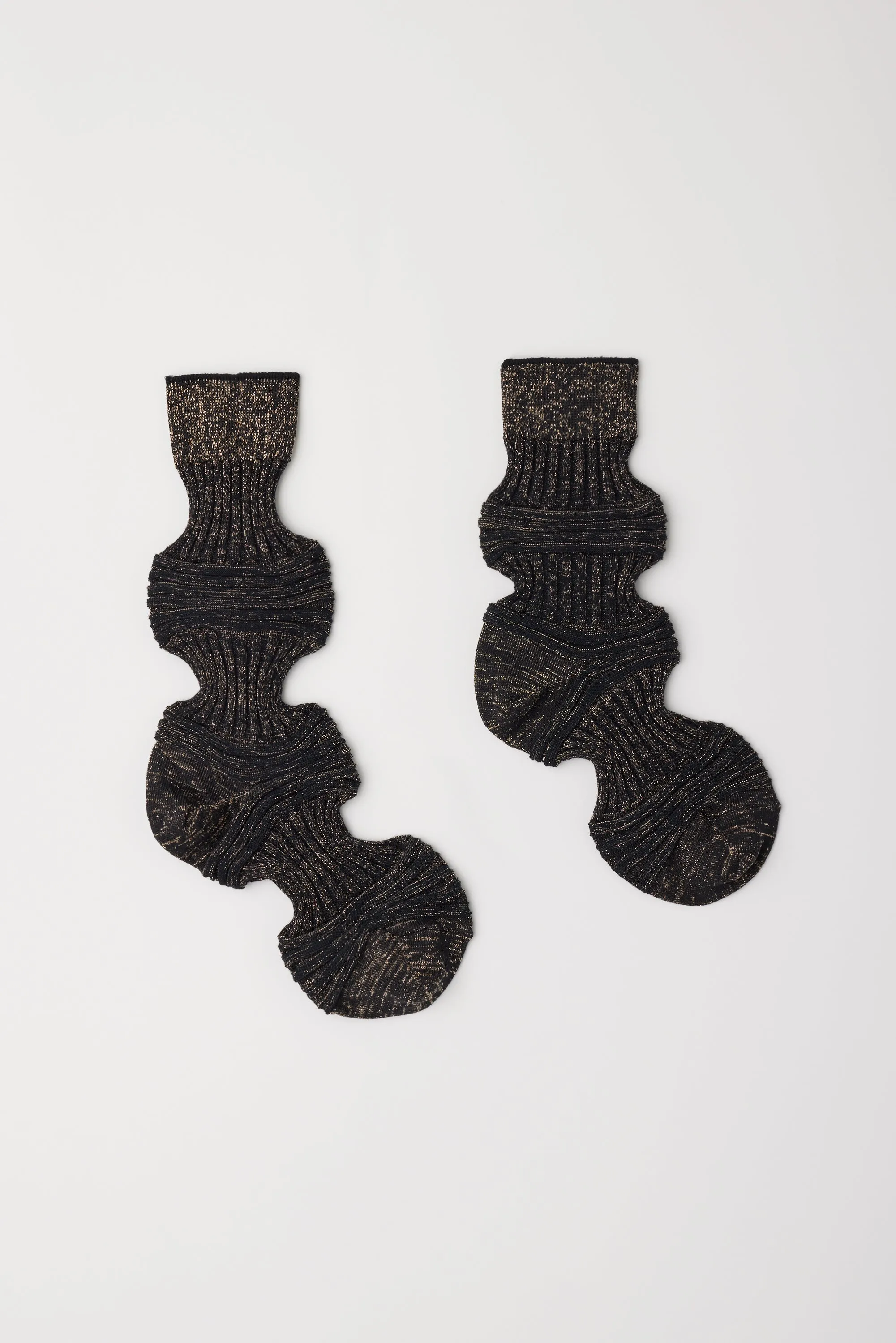 GARTER RIB GLITTER SOCKS sold by CFCL Womens product image thumbnail 2