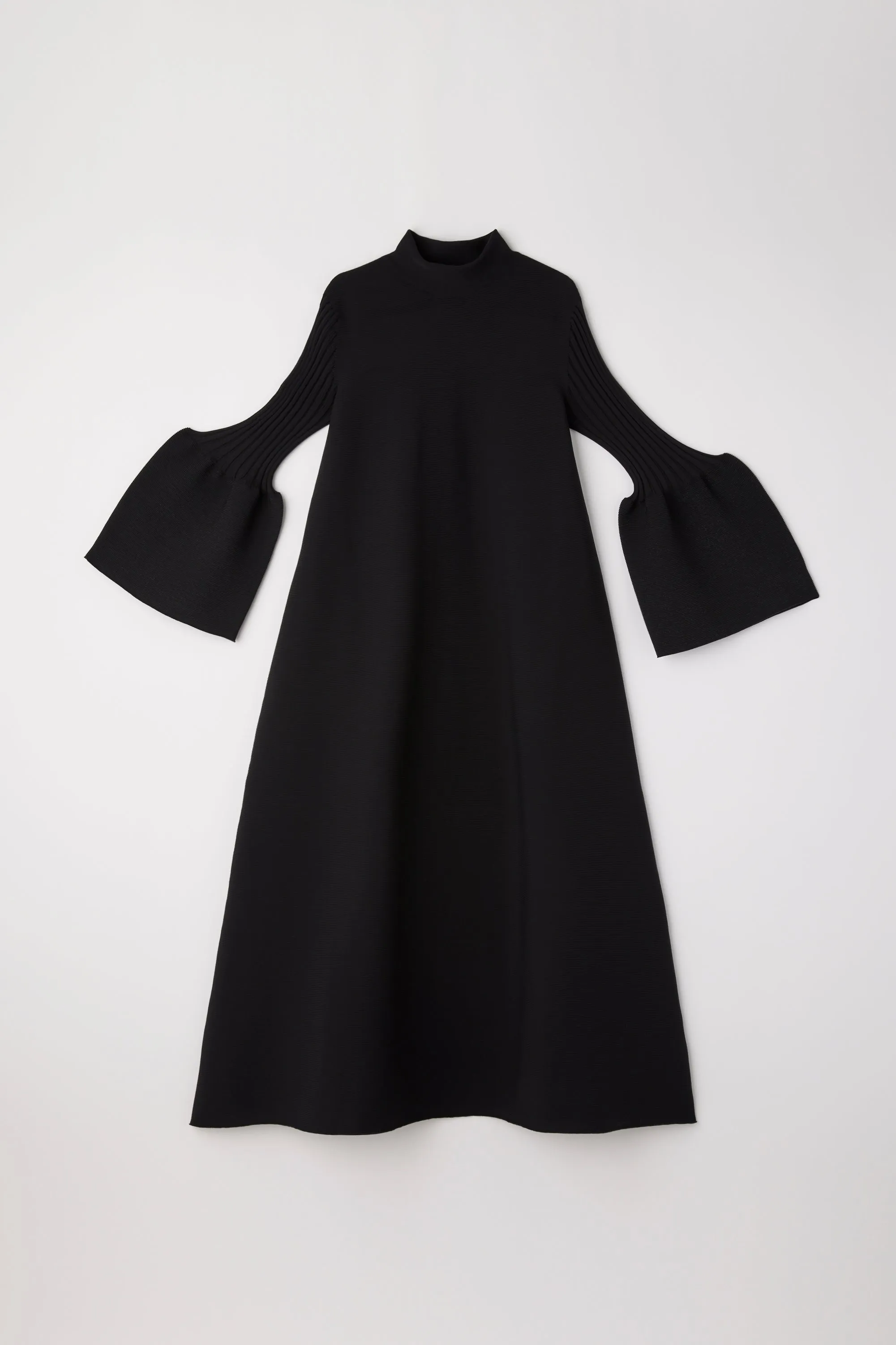 POTTERY GLITTER MOCKNECK LONG BELL SLEEVE FLARE DRESS sold by CFCL Womens product image thumbnail 4