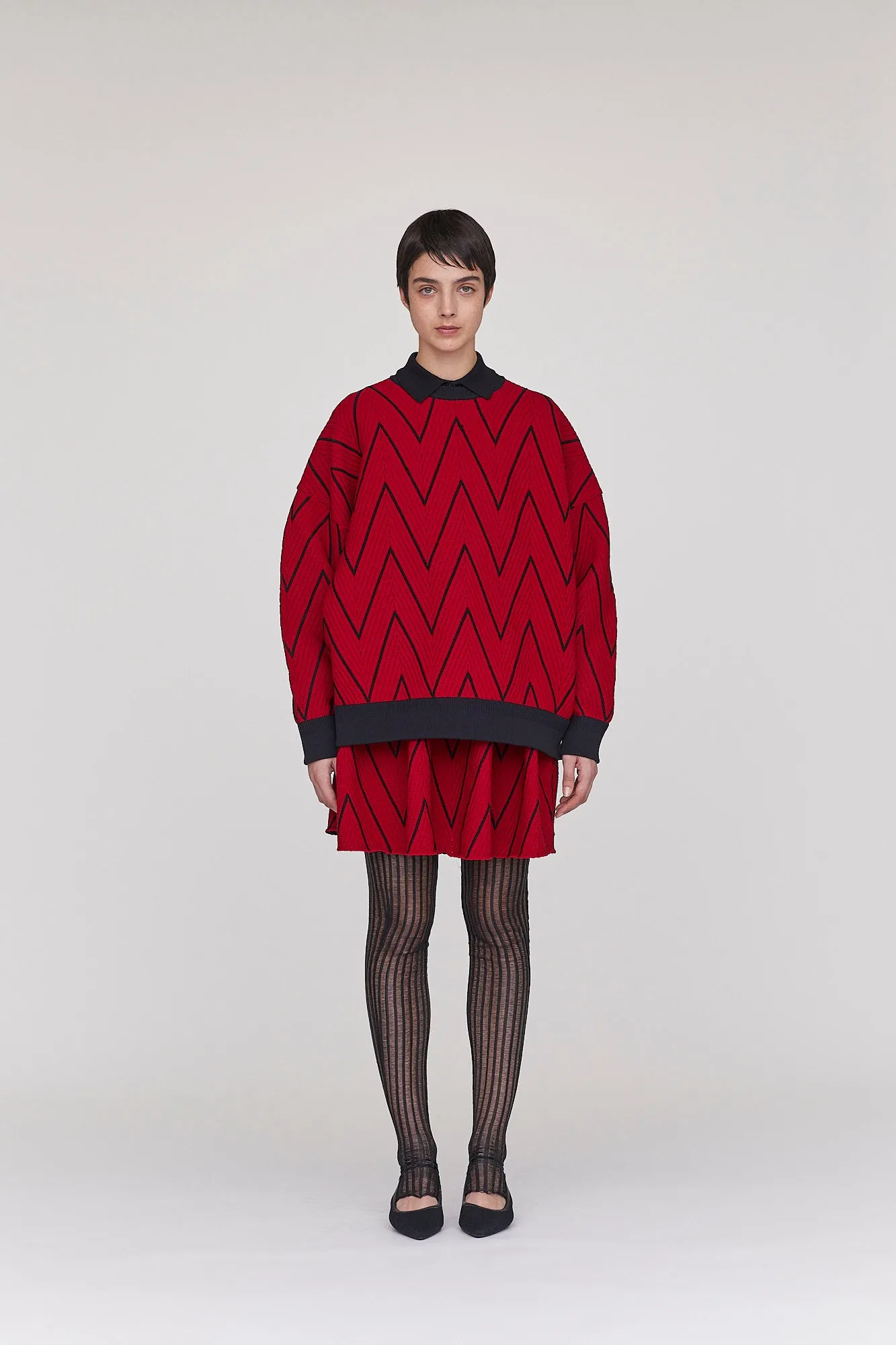 POTTERY HERRINGBONE MINI SKIRT sold by CFCL Womens product image thumbnail 5