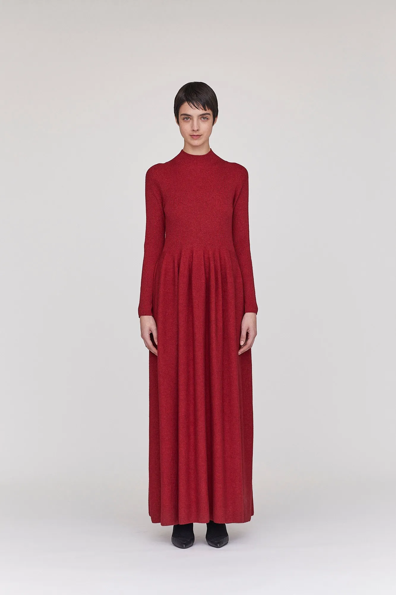 【VOL.10 2nd delivery】SILK CASHMERE RIVULET LONG SLEEVE DRESS sold by CFCL Womens product image thumbnail 5