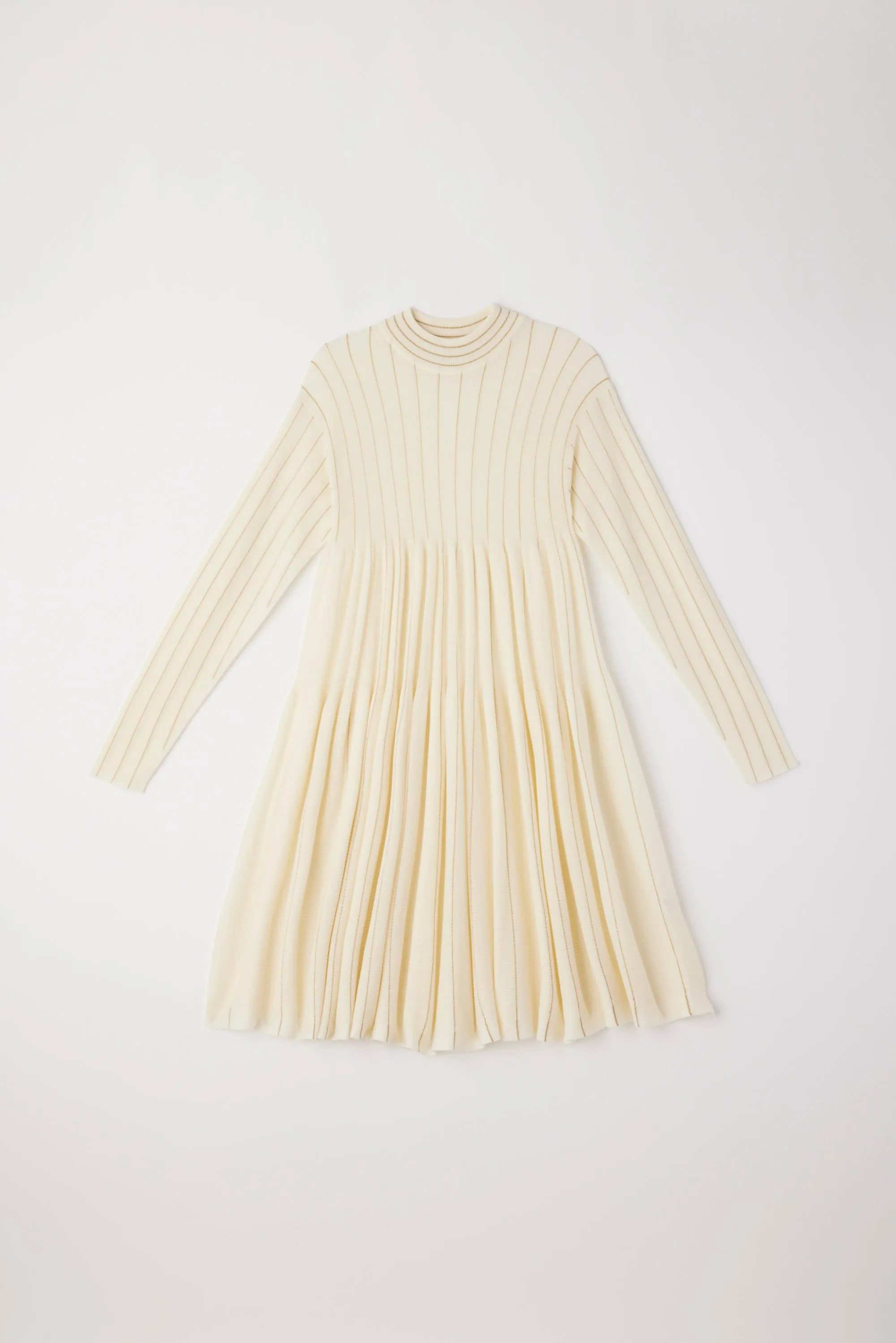 WOOL CASCADES GLITTER MOCKNECK LONG SLEEVE MINI DRESS sold by CFCL Womens product image thumbnail 4