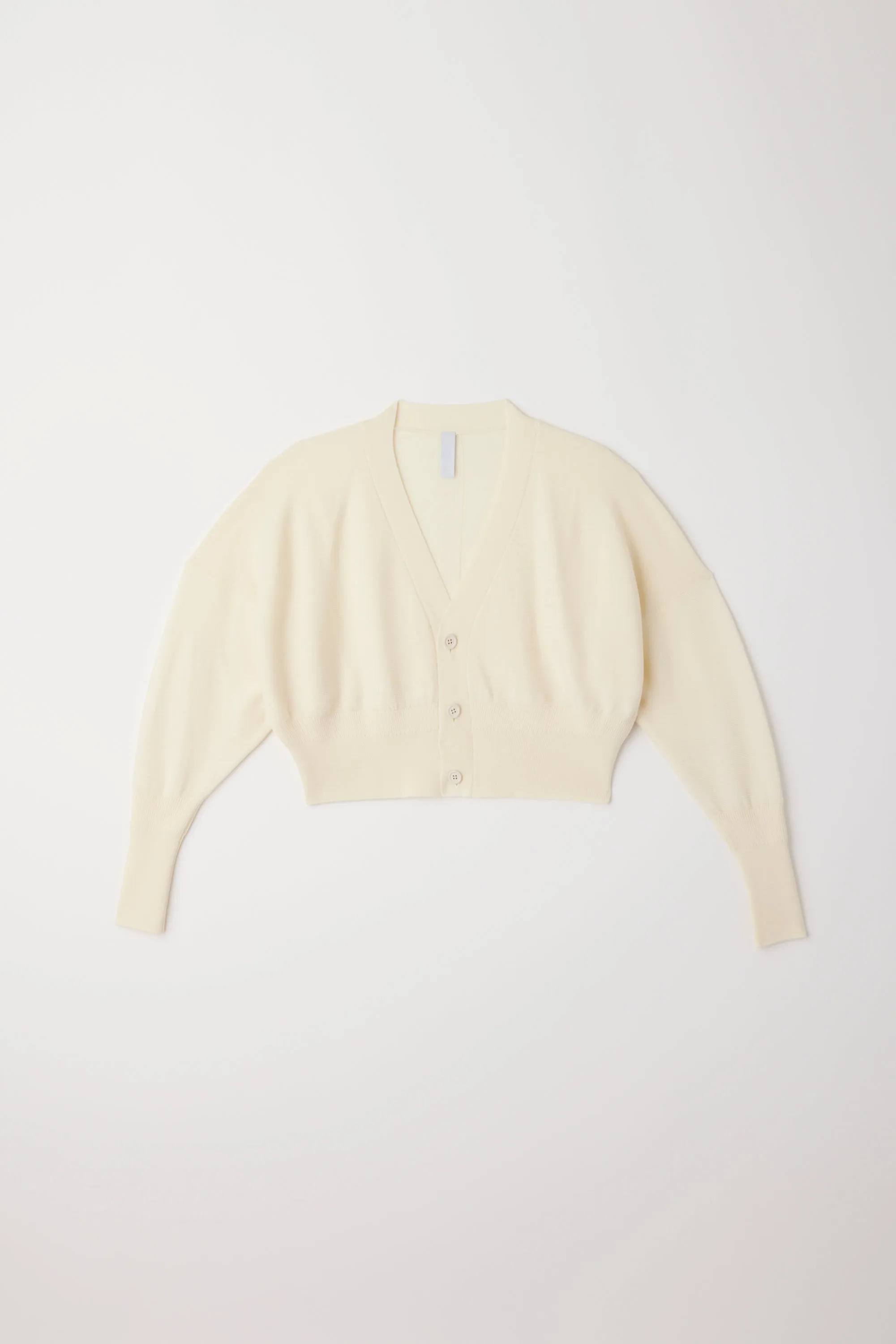 WOOL GARTER CROPPED CARDIGAN sold by CFCL Womens