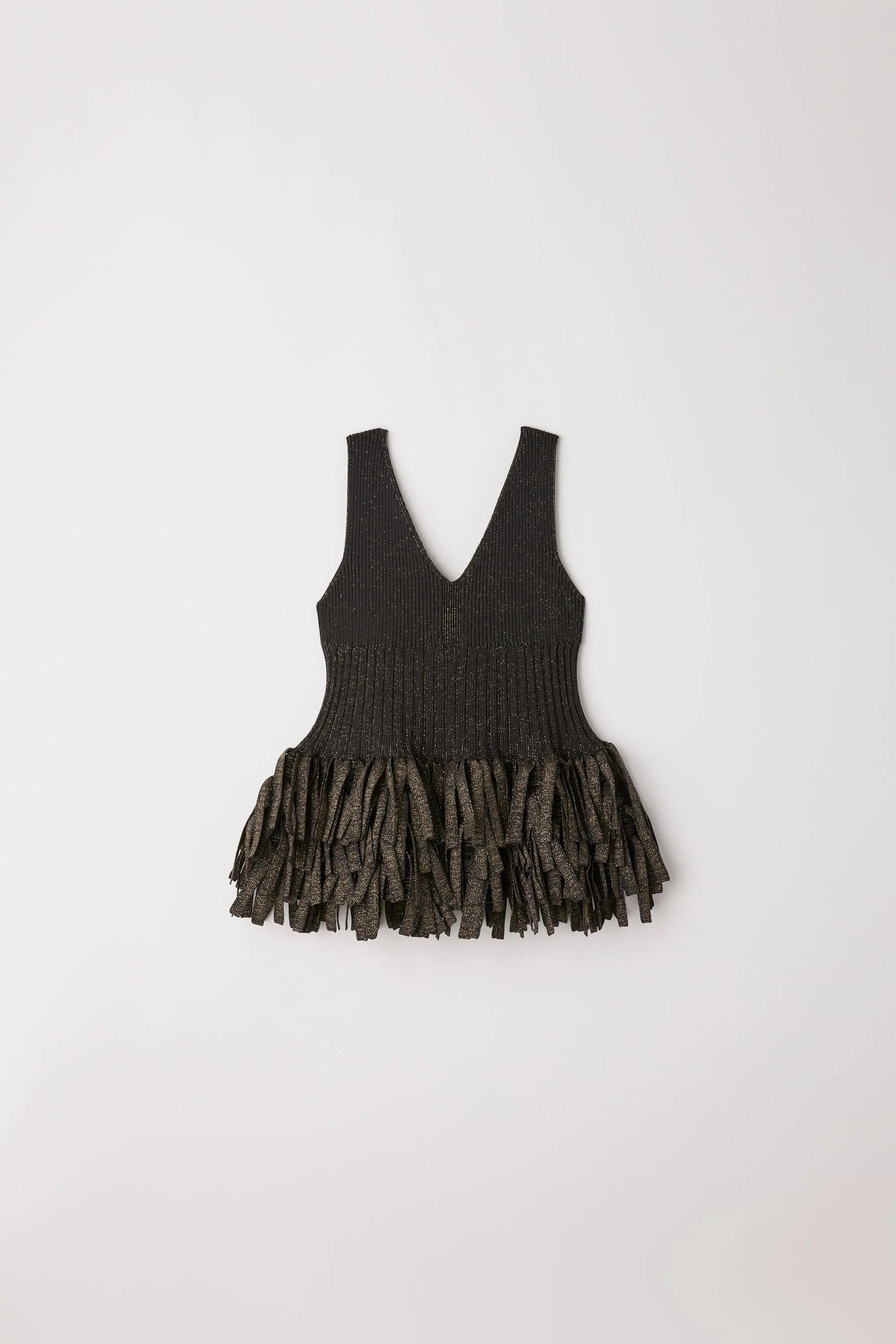 【VOL.10 1st delivery】FLUTED GLITTER FRINGE V-NECK SLEEVELESS TOP sold by CFCL Womens product image thumbnail 2