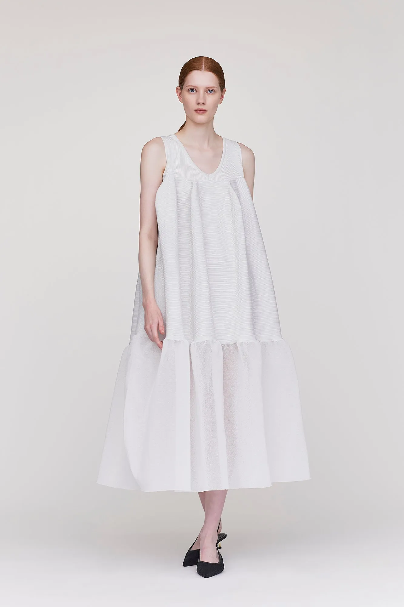 POTTERY LUCENT GLITTER SLEEVELESS BUST FLARE DRESS sold by CFCL Womens product image thumbnail 5