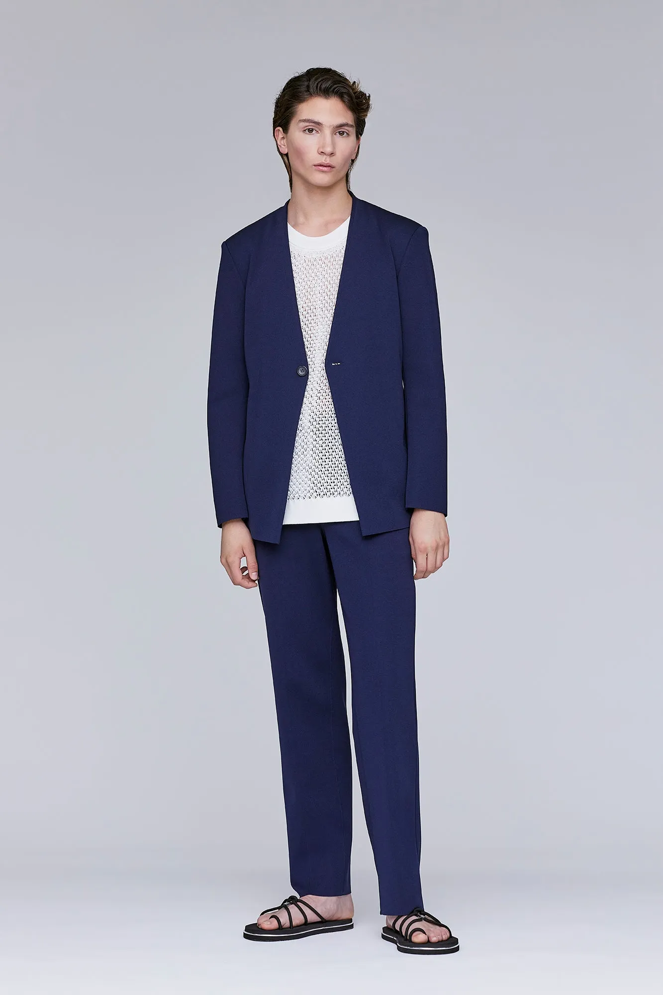 AC MILAN COLLARLESS TAILORED JACKET sold by CFCL Womens product image thumbnail 5