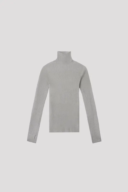 RIB METAL HIGHNECK TOP sold by CFCL Womens