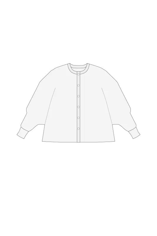 【VOL.11 1st delivery】CASCADES LUCENT STAND COLLAR LONG SLEEVE SHIRT sold by CFCL Womens