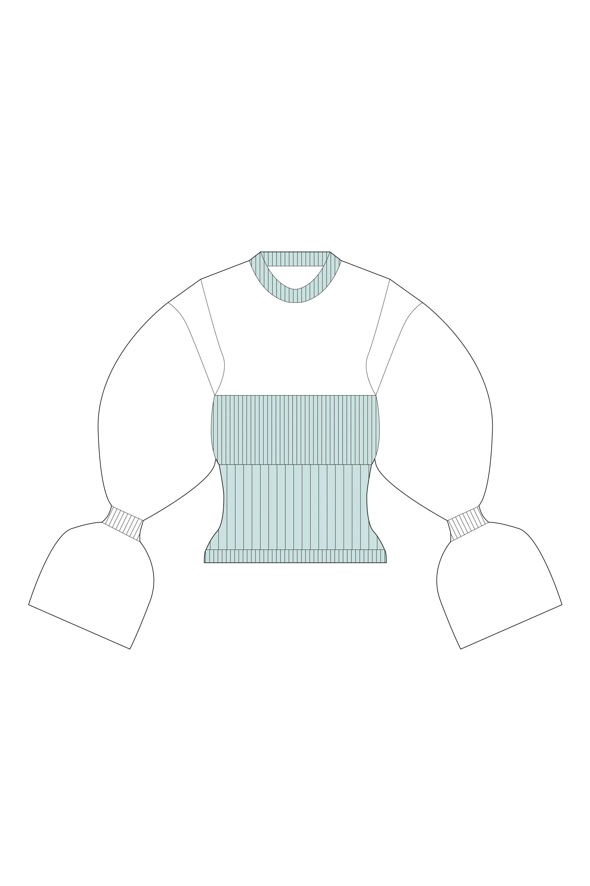 【VOL.11 1st delivery】FLUTED LUCENT MARIE SLEEVE TOP sold by CFCL Womens