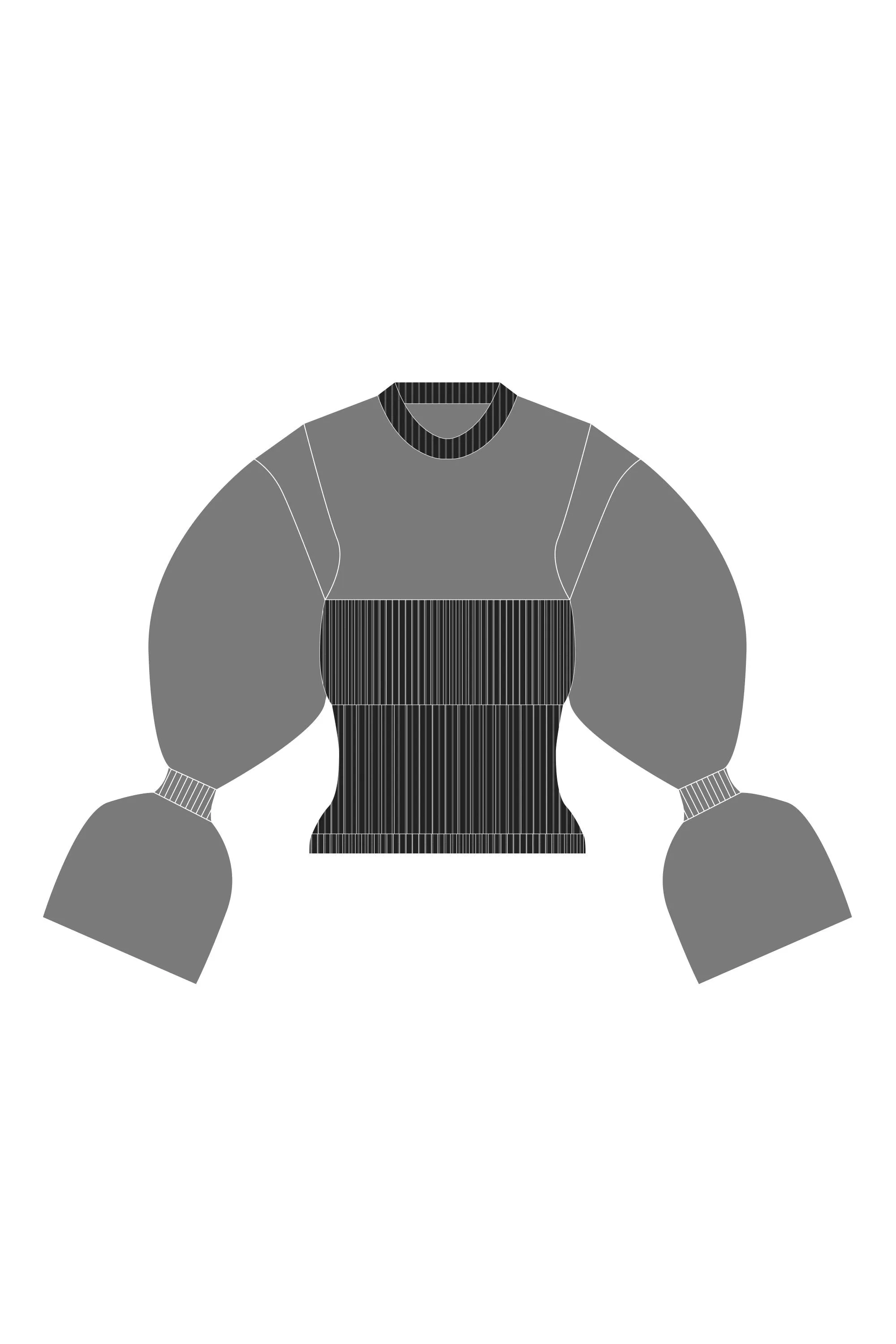 【VOL.11 1st delivery】FLUTED LUCENT MARIE SLEEVE TOP sold by CFCL Womens product image thumbnail 2