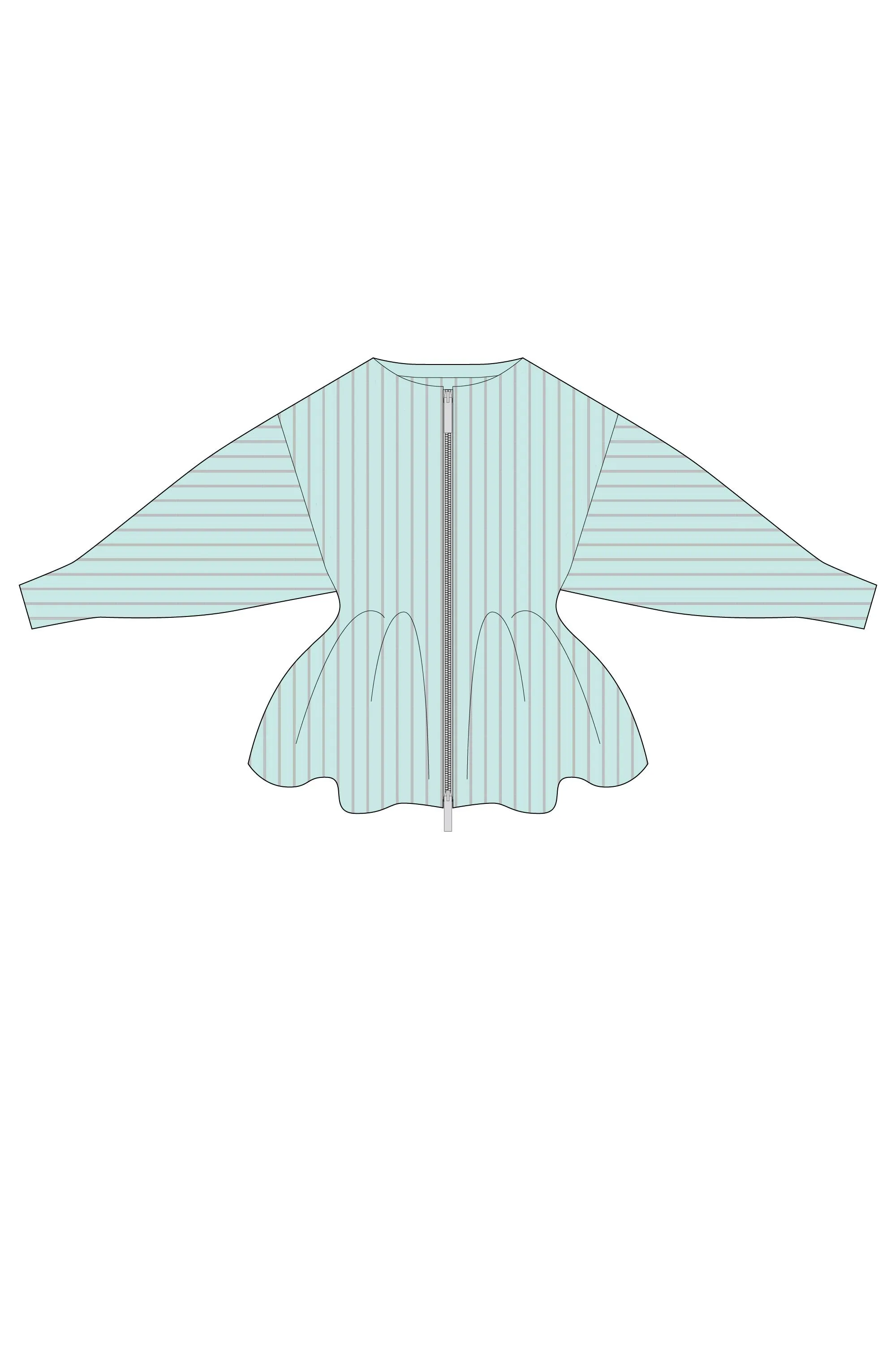 【VOL.11 1st delivery】HYPHA GLITTER PEPLUM ZIP BLOUSON sold by CFCL Womens