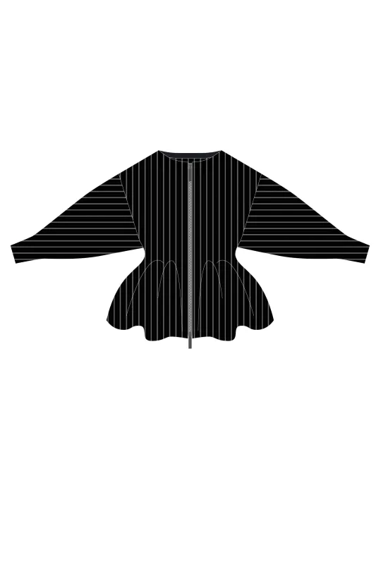 【VOL.11 1st delivery】HYPHA PEPLUM ZIP  BLOUSON sold by CFCL Womens