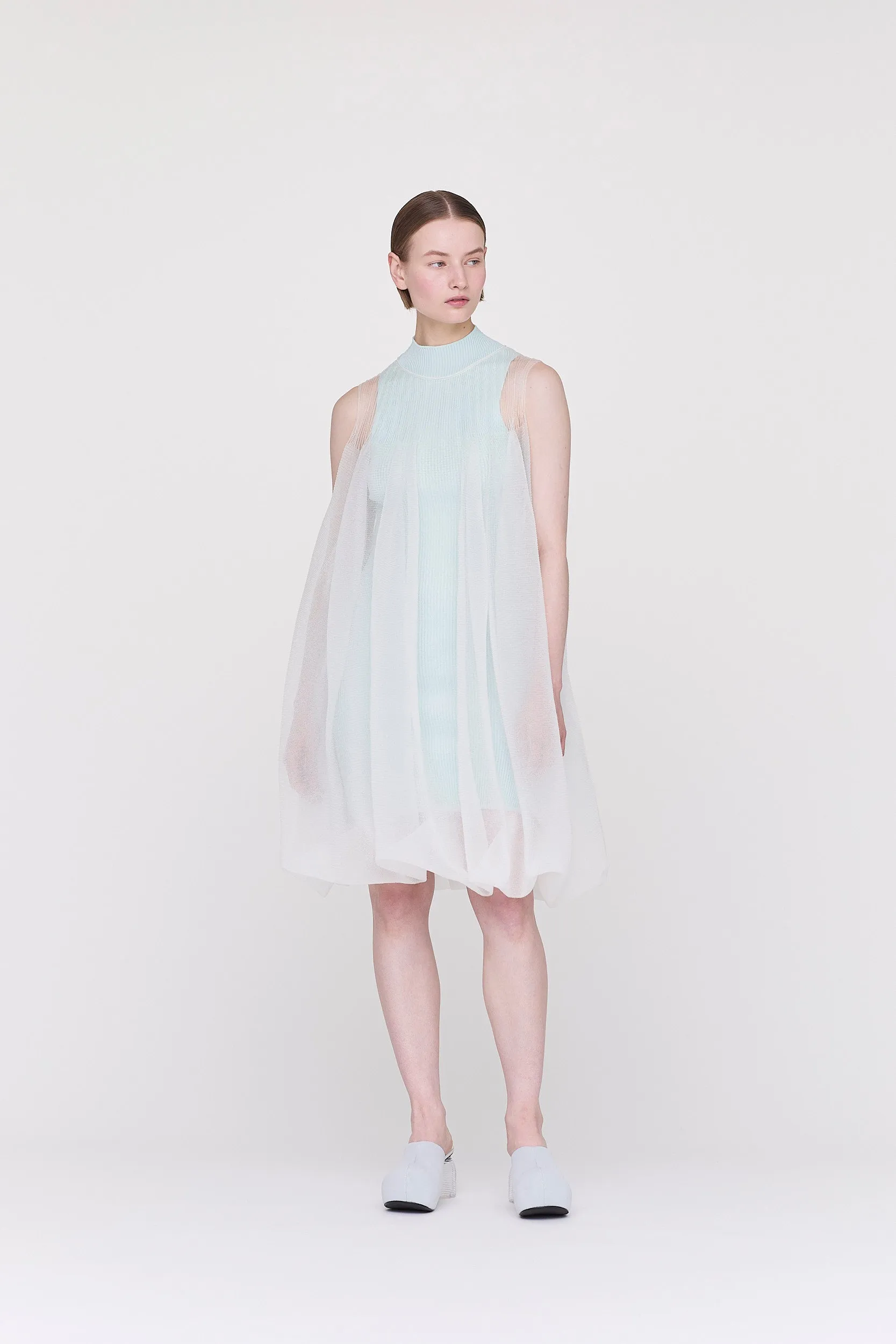 【VOL.11 1st delivery】OVERWRAPPED POTTERY BUST FLARE SLEEVELESS DRESS sold by CFCL Womens product image thumbnail 3