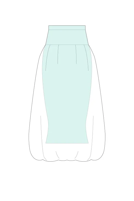 【VOL.11 1st delivery】OVERWRAPPED POTTERY SKIRT sold by CFCL Womens