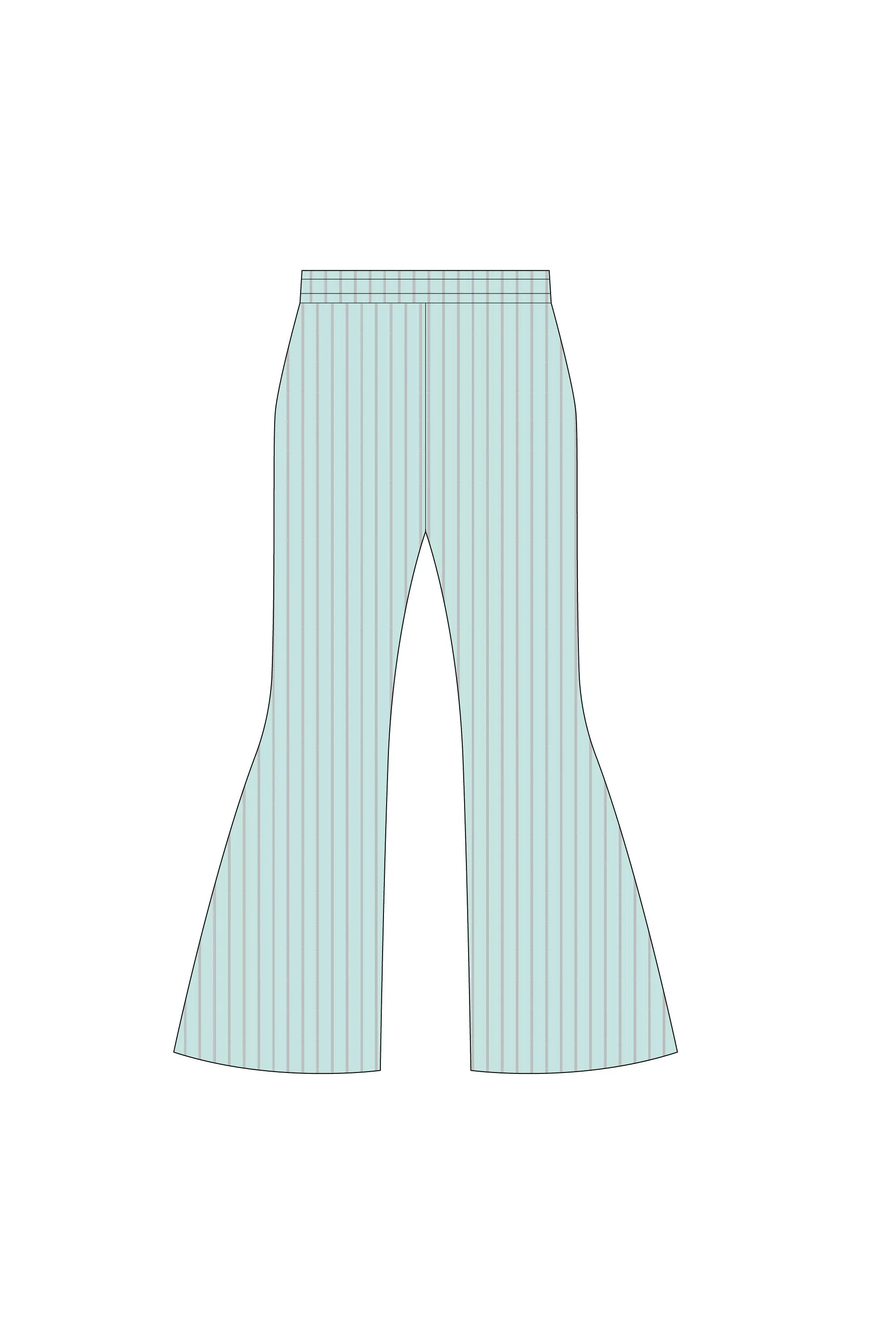 【VOL.11 1st delivery】SOFT HYPHA GLITTER TIGHT FLARE PANTS sold by CFCL Womens