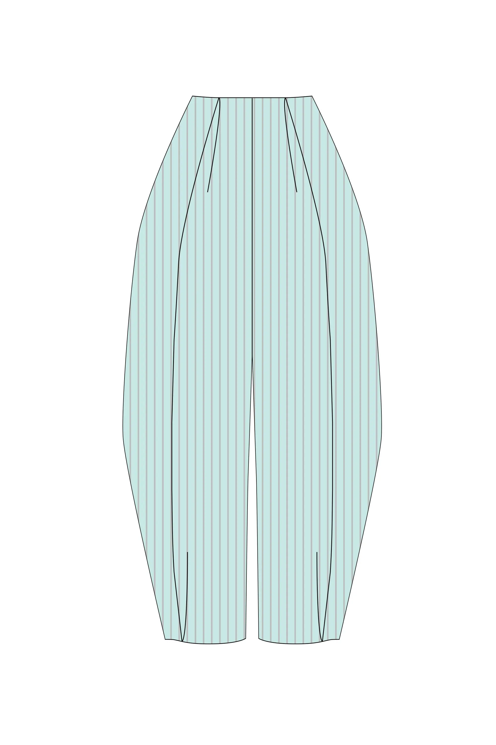 【VOL.11 1st delivery】SOFT HYPHA GLITTER TUCKED PANTS sold by CFCL Womens