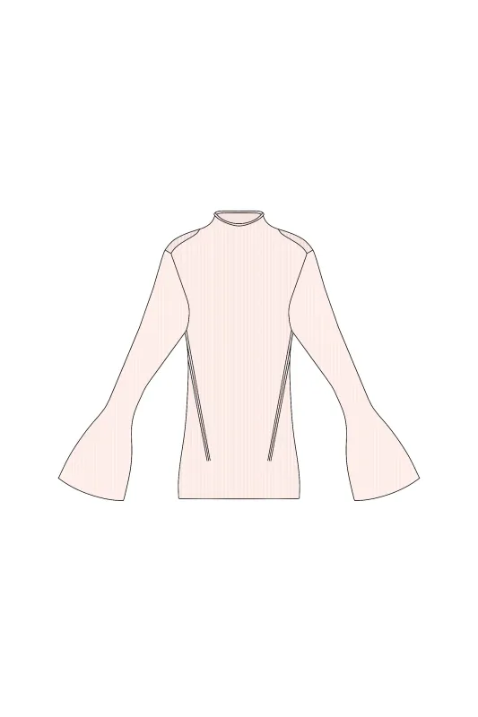 【VOL.11 1st delivery】SOFT PORTRAIT LONG BELL SLEEVE TOP sold by CFCL Womens