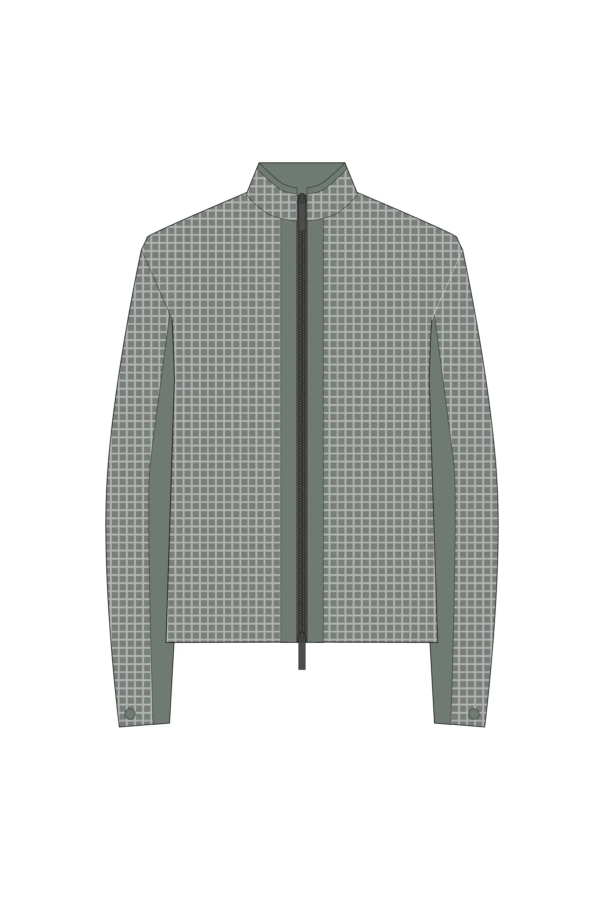 【VOL.11 1st delivery】WAFFLE LUCENT STAND COLLAR ZIP BLOUSON sold by CFCL Womens