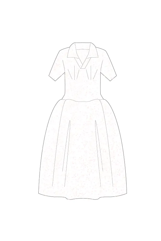 【VOL.11 2nd delivery】POTTERY GLITTER SHORT SLEEVE POLO DRESS sold by CFCL Womens