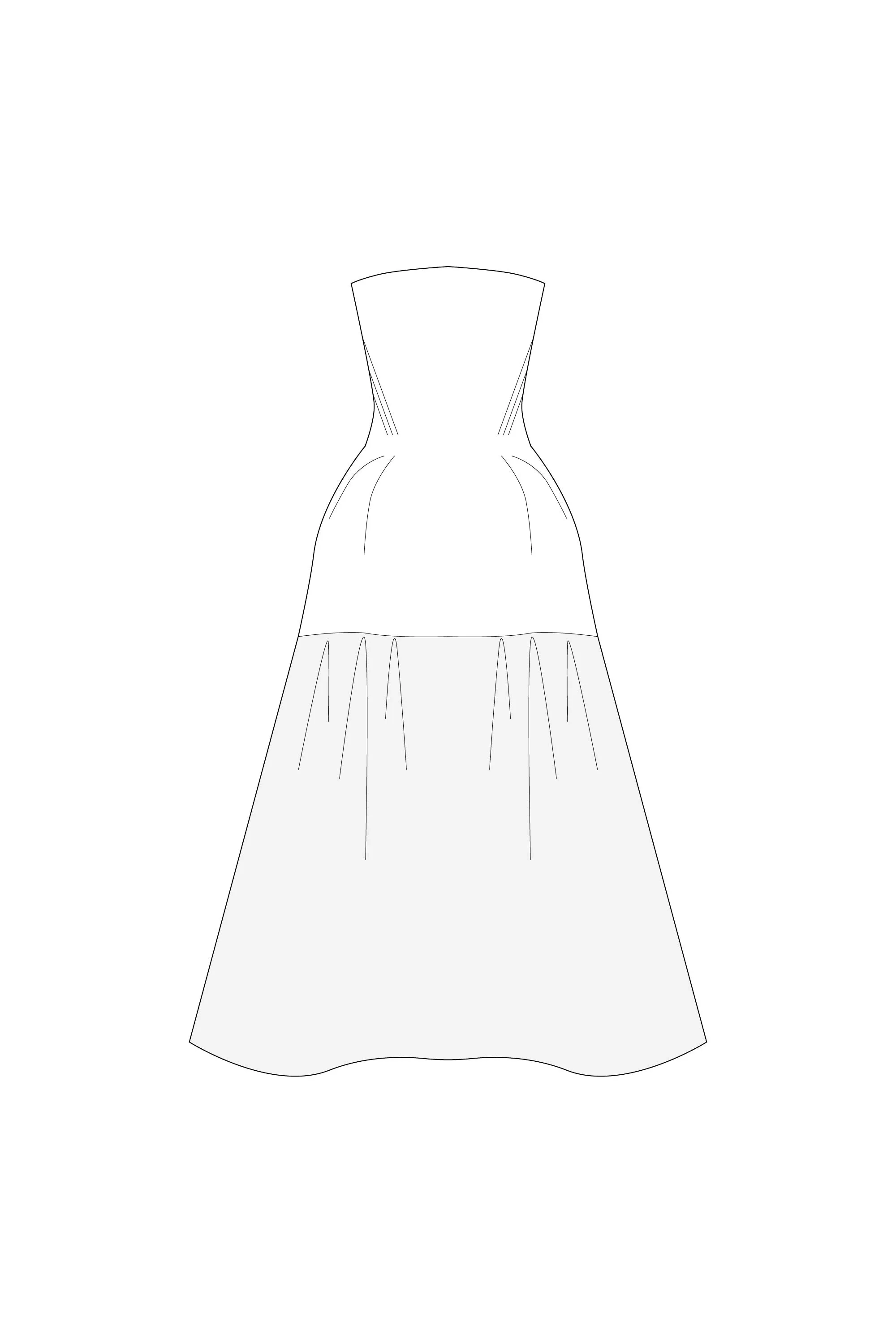 【VOL.11 2nd delivery】POTTERY HS LUCENT STRAPLESS DRESS sold by CFCL Womens product image thumbnail 2