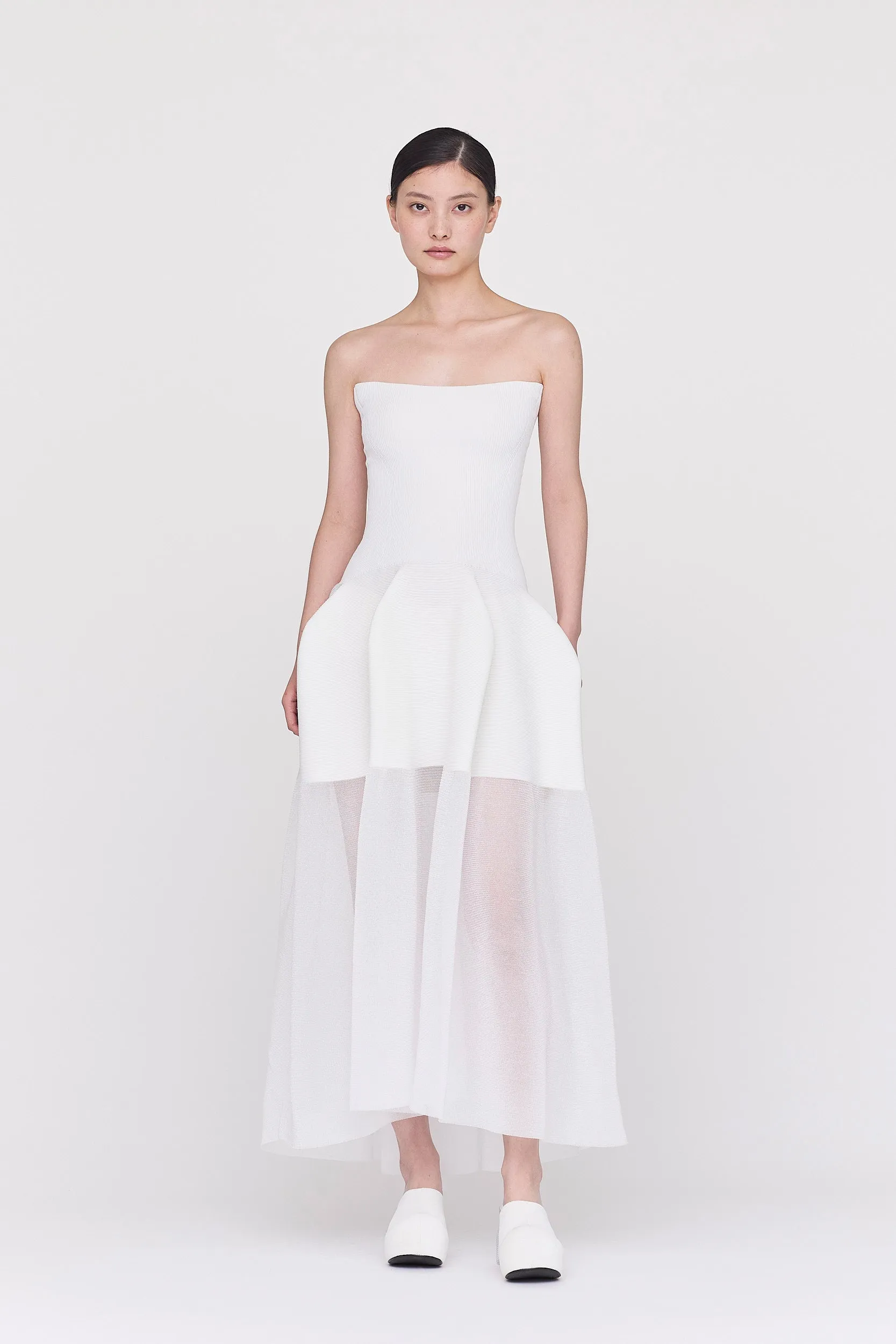 【VOL.11 2nd delivery】POTTERY HS LUCENT STRAPLESS DRESS sold by CFCL Womens product image thumbnail 4