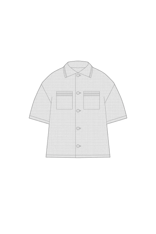 【VOL.11 2nd delivery】WASHI SHORT SLEEVE SHIRT made by CFCL Womens