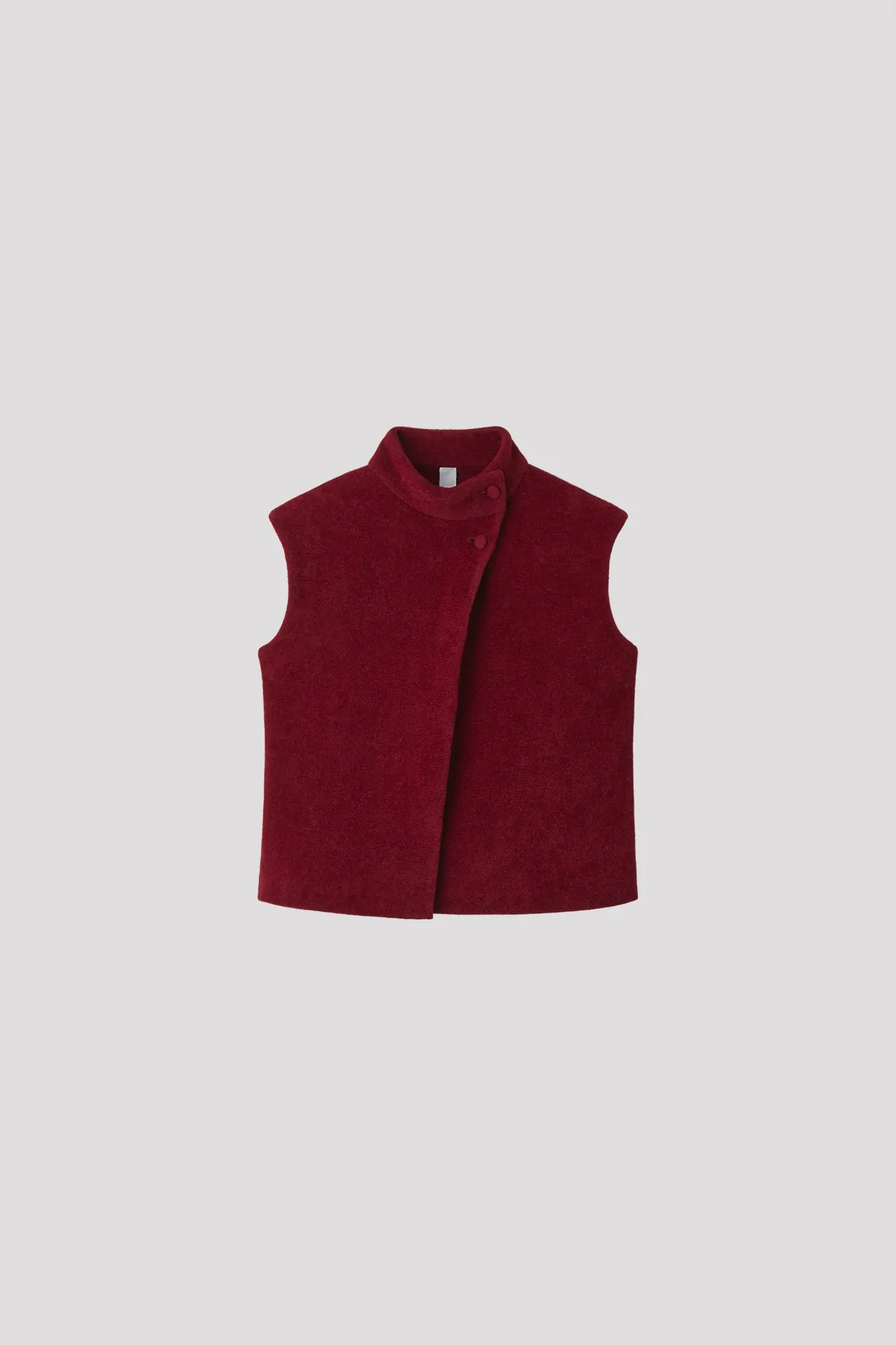 MILAN RIB VELVET STAND-UP COLLAR VEST sold by CFCL Womens