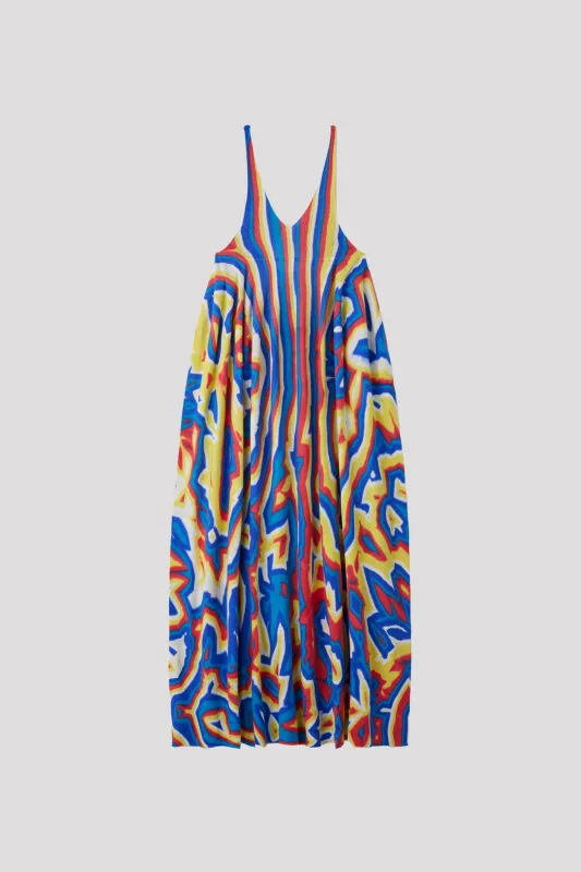 SILK RIVULET CHUSEN STRAP BUST FLARE DRESS made by CFCL Womens