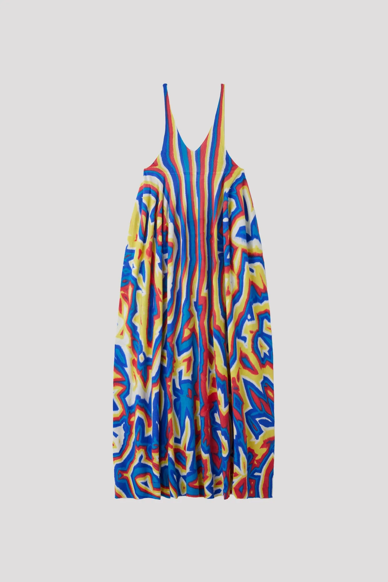 SILK RIVULET CHUSEN STRAP BUST FLARE DRESS sold by CFCL Womens