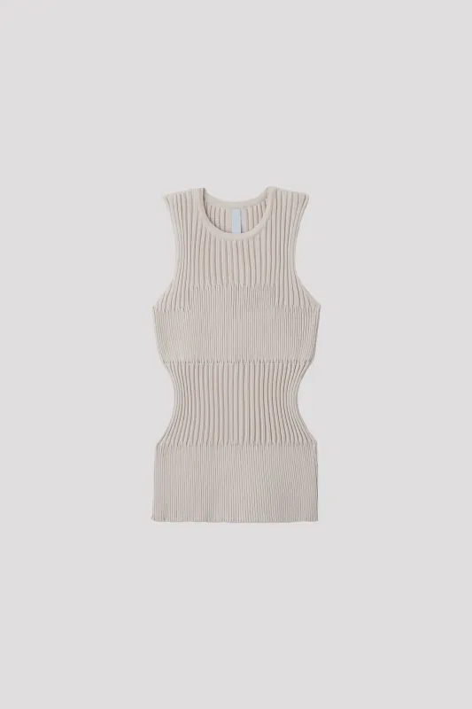 FLUTED SLEEVELESS TOP made by CFCL Womens