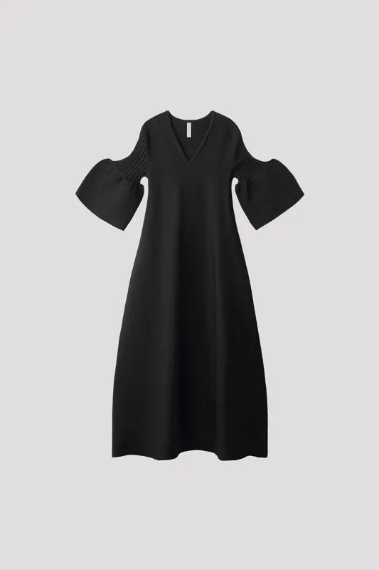 POTTERY SHORT BELL SLEEVE FLARE DRESS made by CFCL Womens