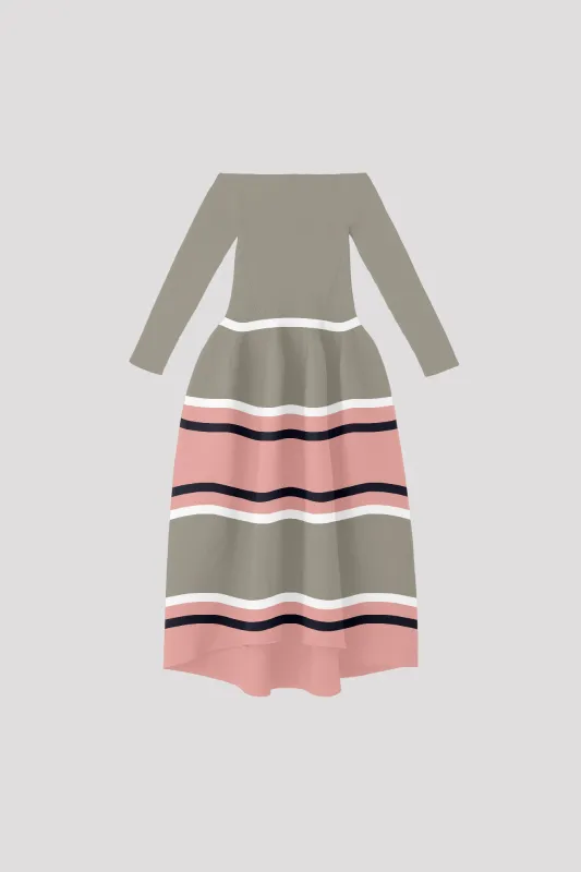 POTTERY HS OFF SHOULDER LONG SLEEVE DRESS made by CFCL Womens