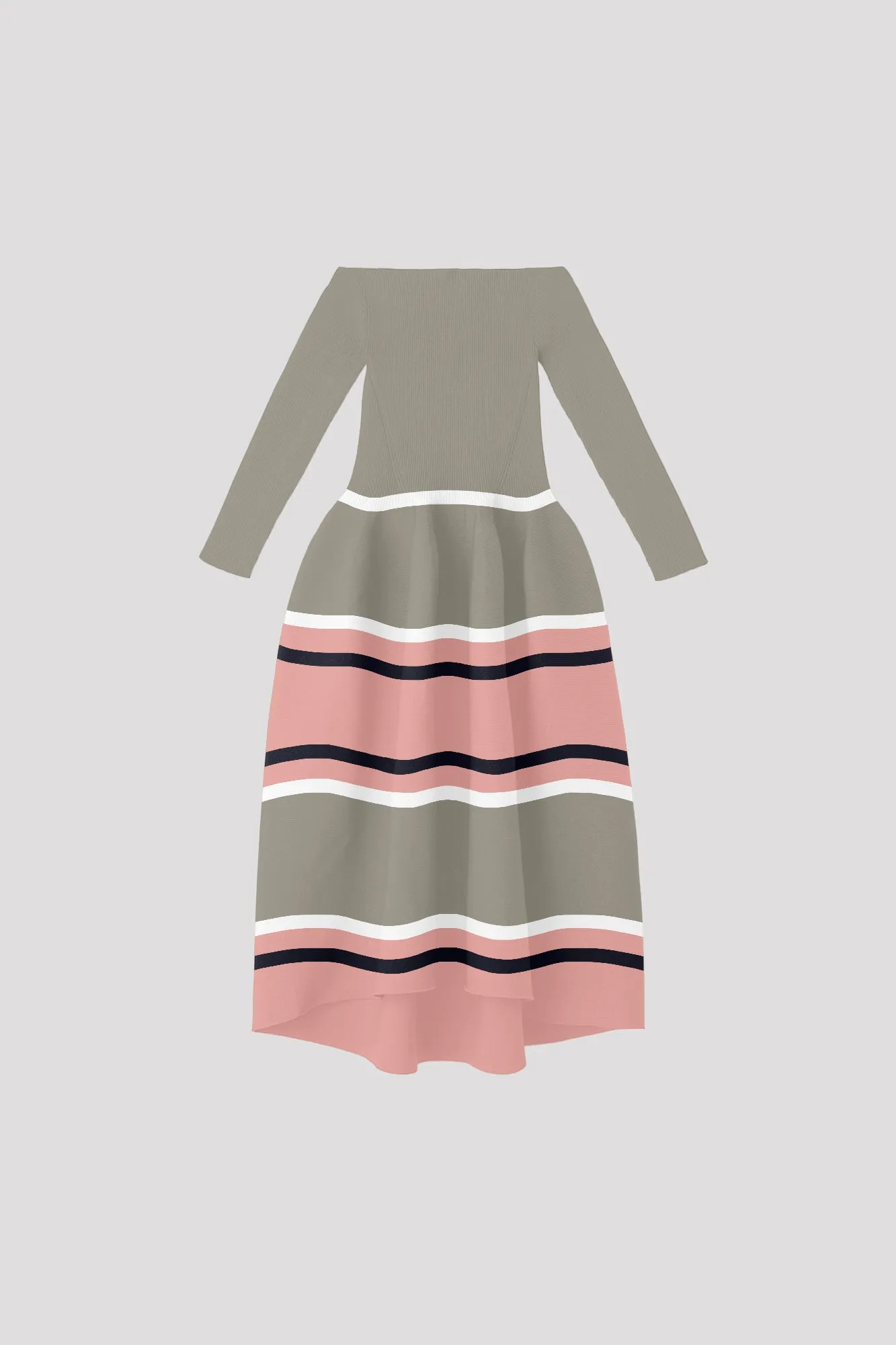 POTTERY HS OFF SHOULDER LONG SLEEVE DRESS sold by CFCL Womens