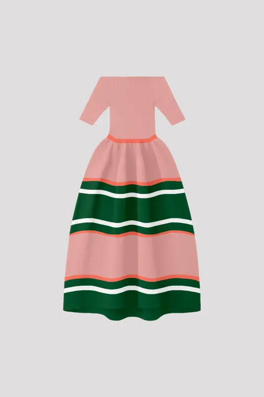 POTTERY HS OFF SHOULDER SHORT SLEEVE DRESS made by CFCL Womens