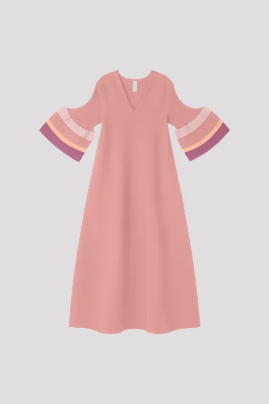 <STORE>POTTERY SHORT BELL SLEEVE FLARE DRESS made by CFCL Womens