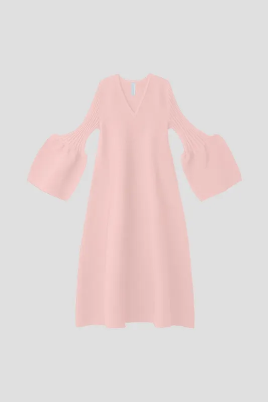 POTTERY LONG BELL SLEEVE FLARE DRESS made by CFCL Womens