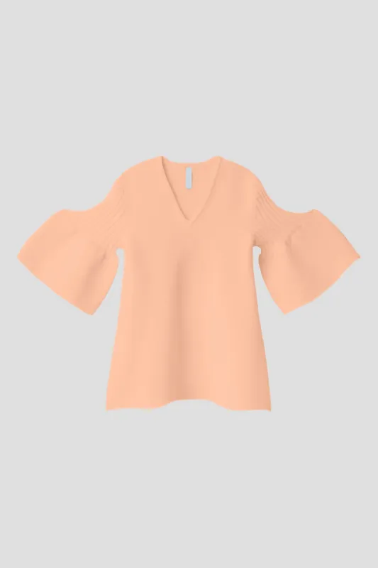 POTTERY SHORT BELL SLEEVE FLARE TOP made by CFCL Womens
