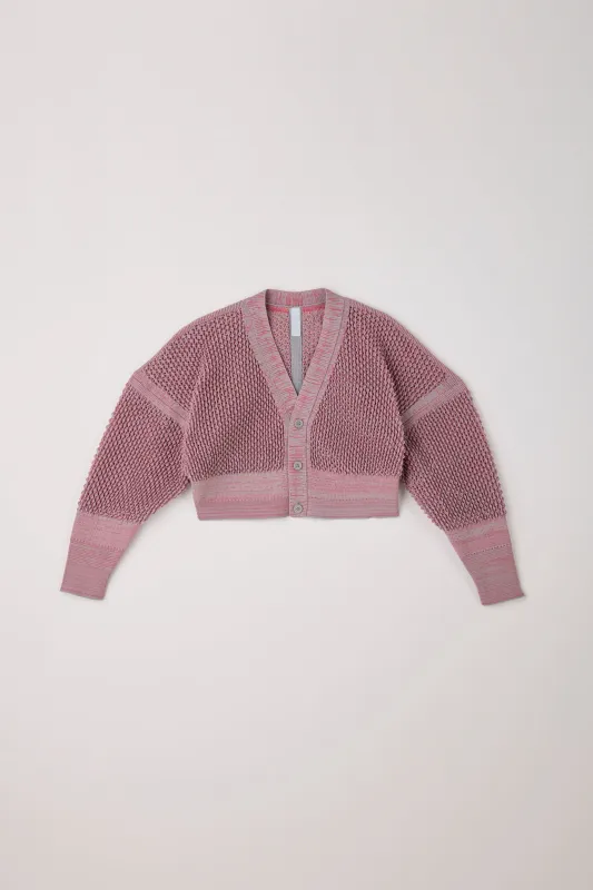 LATTICE CROPPED CARDIGAN made by CFCL Womens