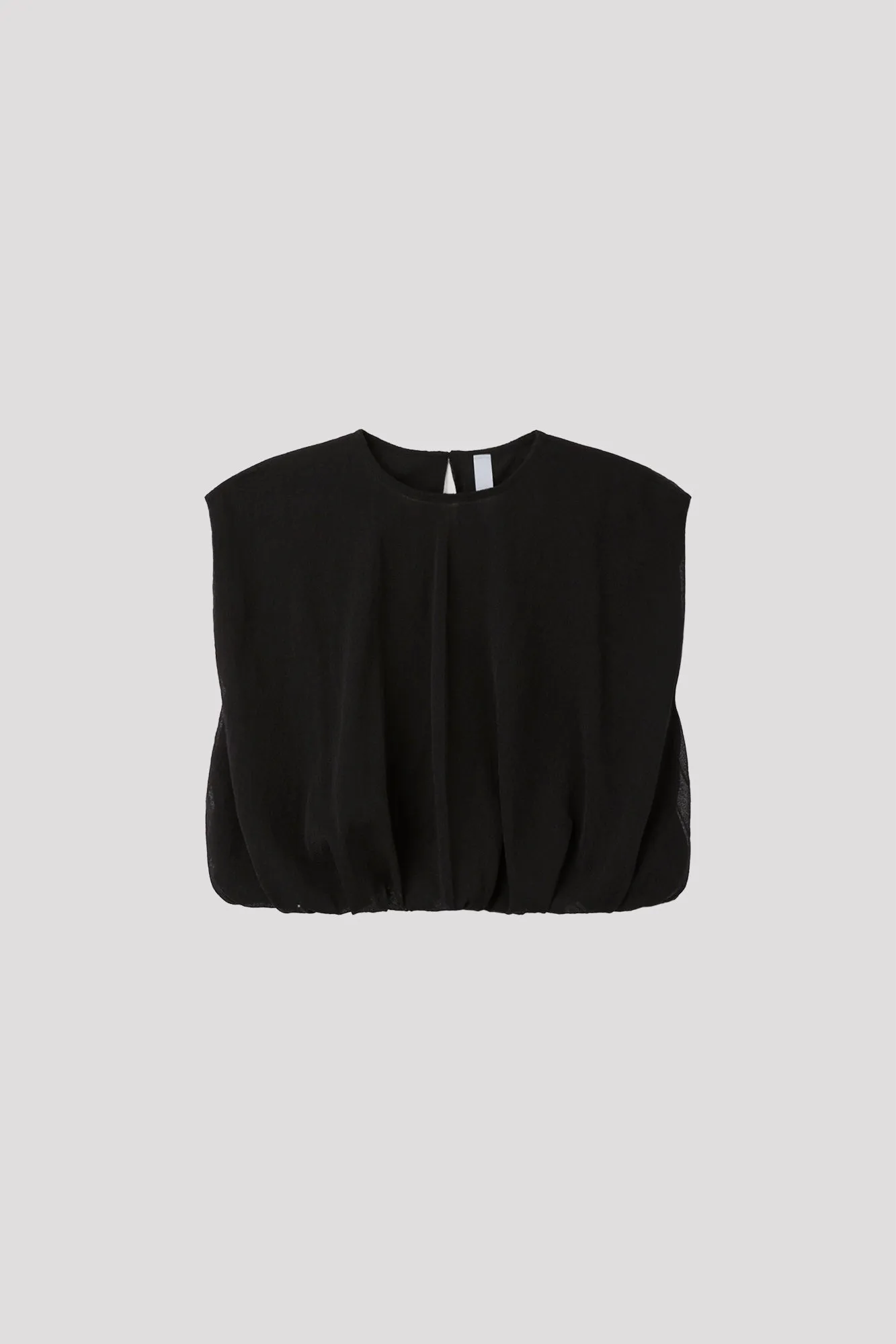 OVERWRAPPED TC LUCENT CROPPED SLEEVELESS TOP sold by CFCL Womens product image thumbnail 2