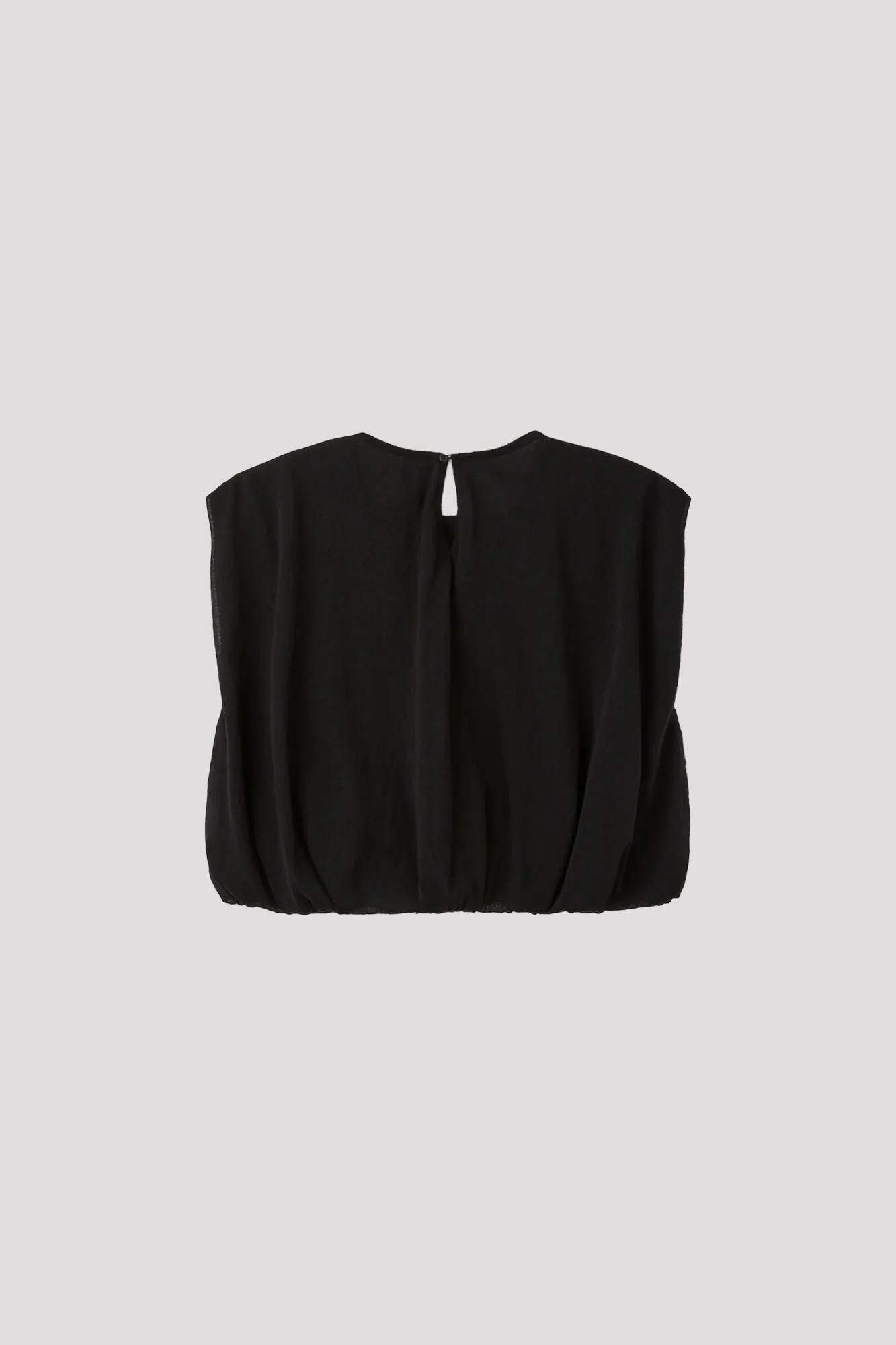 OVERWRAPPED TC LUCENT CROPPED SLEEVELESS TOP sold by CFCL Womens product image thumbnail 3