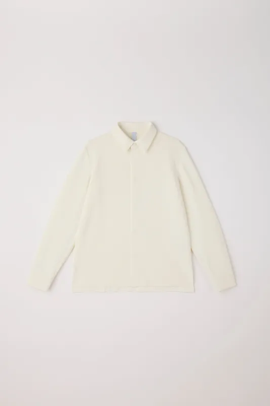 SOFT MILAN COVERED PLACKET SLIM SHIRT made by CFCL Womens