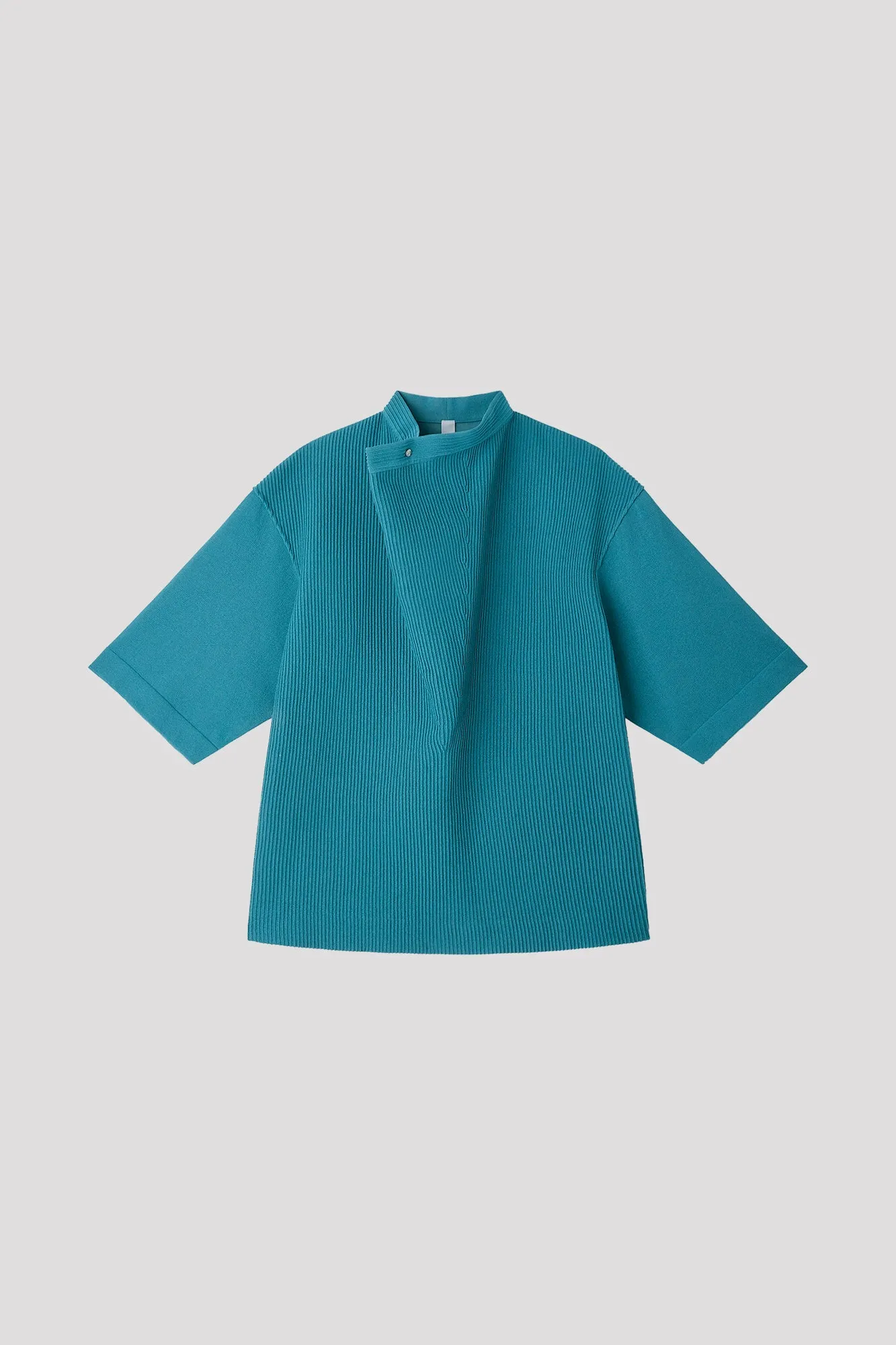TC SOFT HYPHA WRAP COLLAR SHORT SLEEVE TOP sold by CFCL Womens product image thumbnail 2