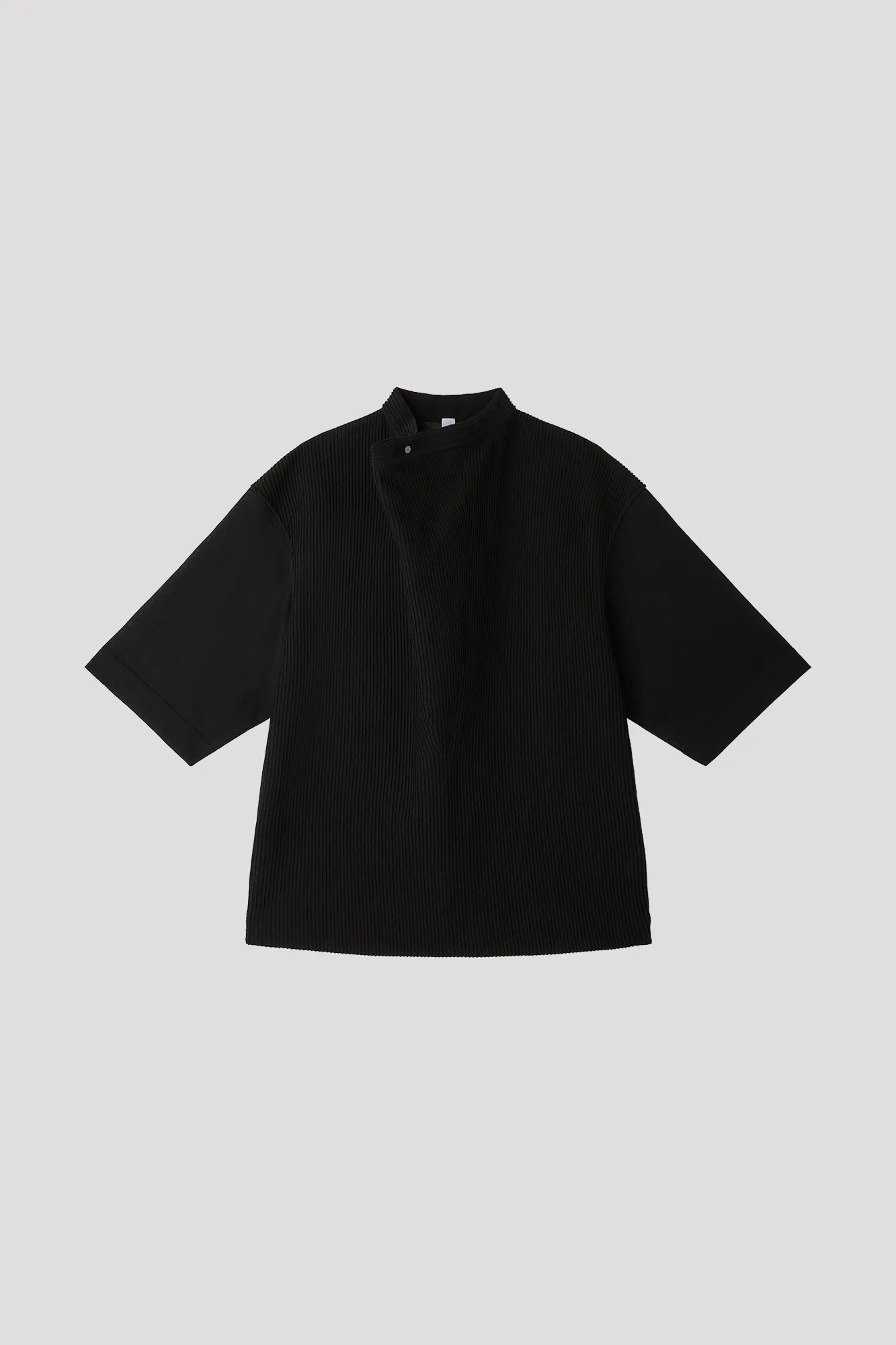 TC SOFT HYPHA WRAP COLLAR SHORT SLEEVE TOP sold by CFCL Womens product image thumbnail 3