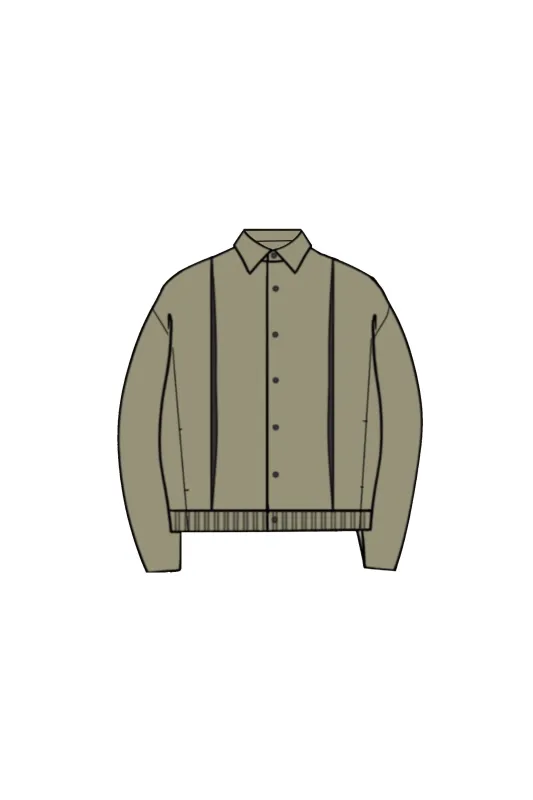 WEDGED STAND FALL COLLAR BLOUSON made by CFCL Womens