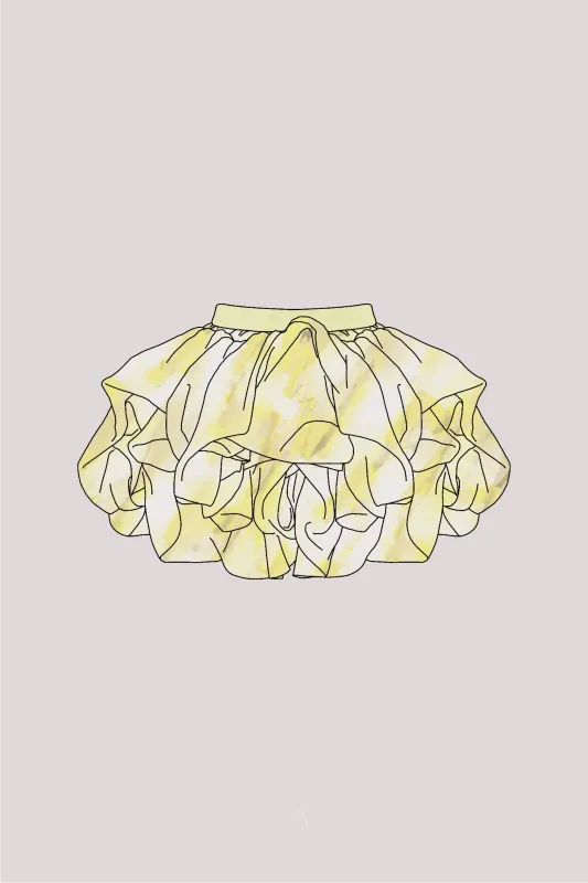 【2027年4月上旬頃配送】LAYERED DYEING LUCENT MINI SKIRT made by CFCL Womens