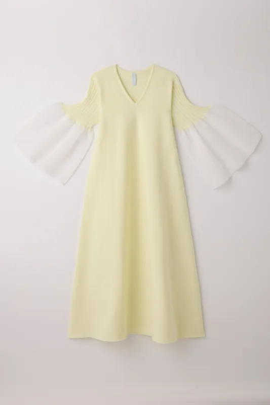 【2027年4月上旬頃配送】POTTERY LUCENT THREE QUARTER BELL SLEEVE FLARE DRESS made by CFCL Womens
