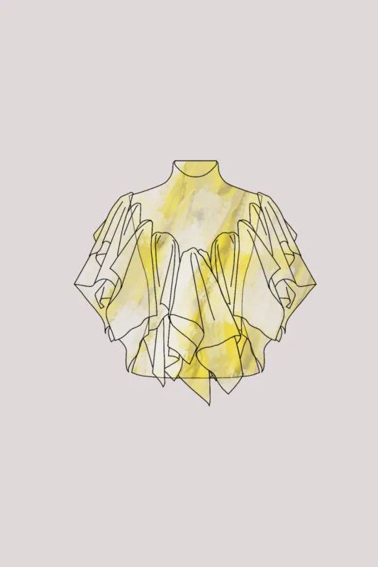 【2027年4月上旬頃配送】HANDKERCHIEF DYEING LUCENT TOP made by CFCL Womens